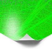 Leaves veins over the city skyline - Abstract フォトプリント (角)