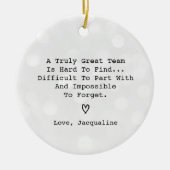 Leaving Work Colleague Retirement Goodbye セラミックオーナメント (正面)