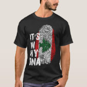 Lebanese Protest Flag  Supporting Revolution 2019 Tシャツ (正面)