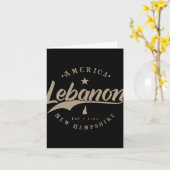 Lebanon New Hampshire カード (黄色い花)