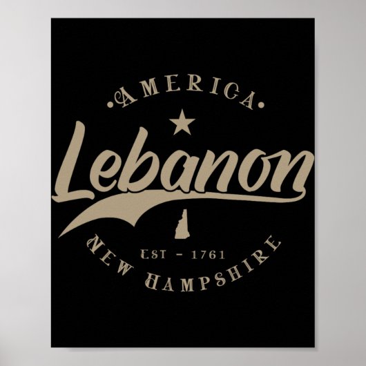 Lebanon New Hampshire  ポスター (正面)