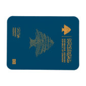 Lebanon passport マグネット (横)