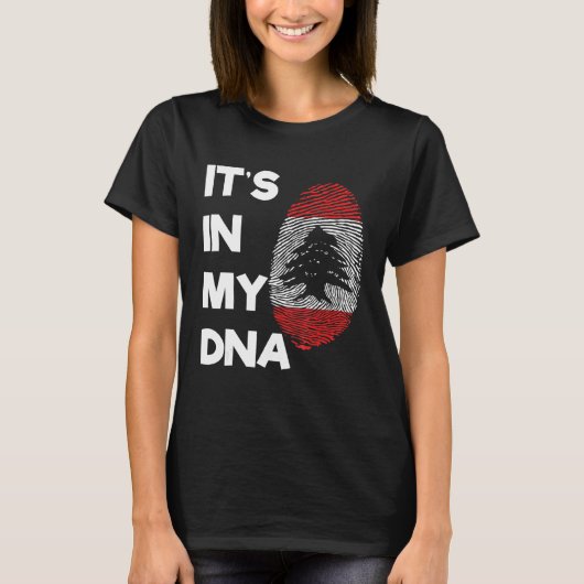 Lebanon Proud Lebanese Flag State Flag DNA Flag Co Tシャツ (正面)