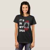 Lebanon Proud Lebanese Flag State Flag DNA Flag Co Tシャツ (正面フル)