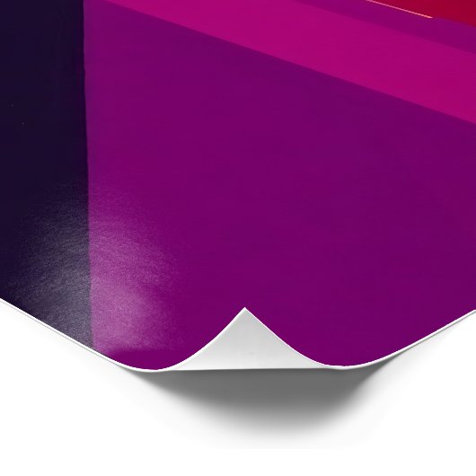 Lebendige abstrakte geometrische Köpfe ポスター (コーナー)