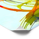 Lebendige Pfauenfeder-Schönheit Verschmelzung ポスター (コーナー)