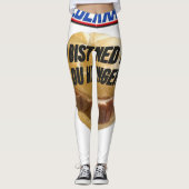 Leberkas - Du bist ned du wenn du HUNGER host レギンス (正面)