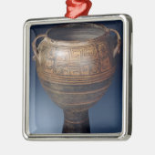 Lebesは幾何学的なパターンと飾りました メタルオーナメント (左)