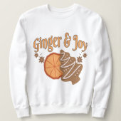 Lebkuchenmann Ginger Joy Weihnachten スウェットシャツ (デザイン正面)