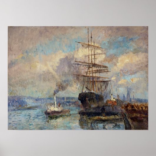 Lebourg – ルーアン港 ポスター (正面)