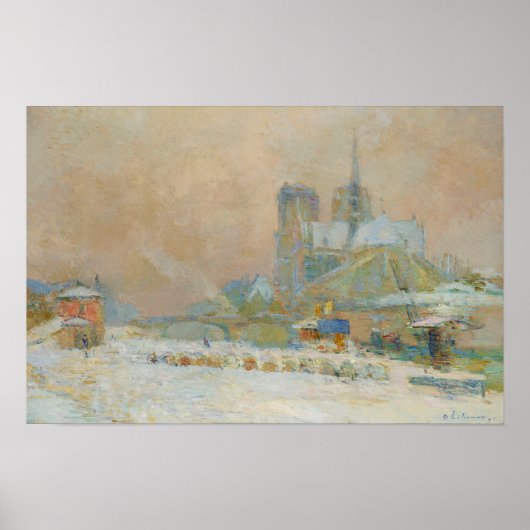 Lebourg - Notre Dame De Paris Seen From The Quai . ポスター (正面)