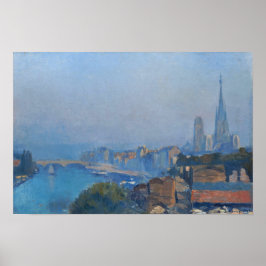 Lebourg - Rouen The Seine And The Cathedral ポスター
