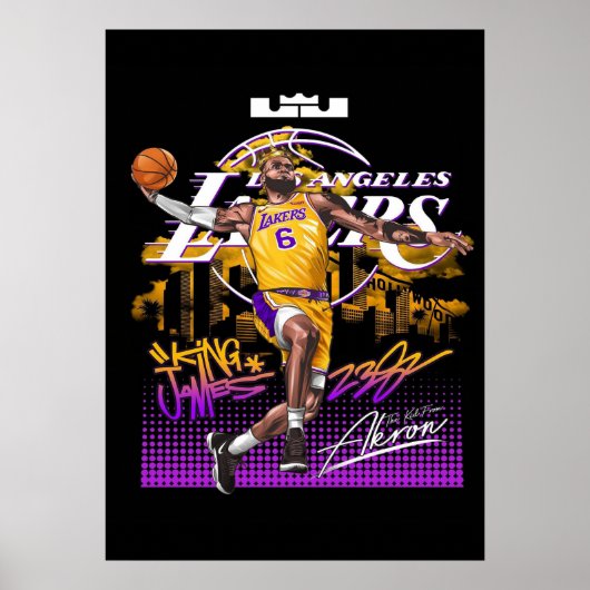 lebron james, nba, basketball, king james, slam du ポスター (正面)
