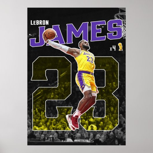 lebron james, nba, basketball, king james, slam du ポスター (正面)