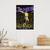 lebron james, nba, basketball, king james, slam du ポスター (キッチン)