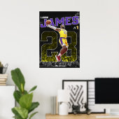 lebron james, nba, basketball, king james, slam du ポスター (ホームオフィス)