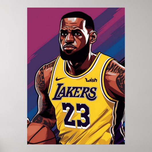 lebron james, nba, basketball, king james, slam du ポスター (正面)