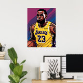 lebron james, nba, basketball, king james, slam du ポスター (ホームオフィス)