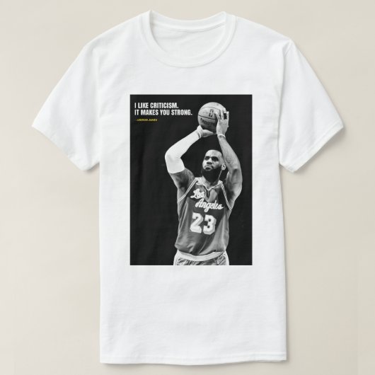 Lebron James quotes T-Shirt Tシャツ (デザイン正面)
