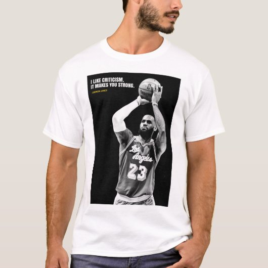 Lebron James quotes T-Shirt Tシャツ (正面)