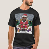 Lebron James Santa - Lebron Jamesプレゼント Tシャツ (正面)