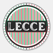 Lecce City Pride Emblem – Italian Identity ラウンドシール (正面)
