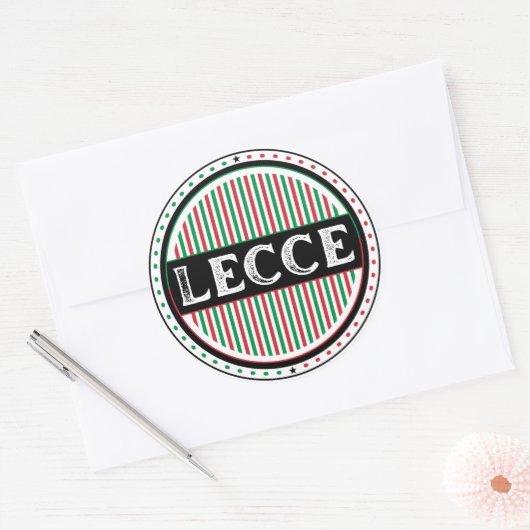 Lecce City Pride Emblem – Italian Identity ラウンドシール (封筒)
