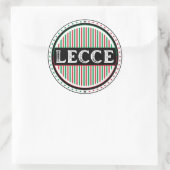 Lecce City Pride Emblem – Italian Identity ラウンドシール (バッグ)