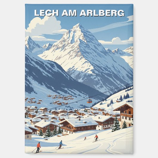 Lech am Arlberg Austria Travel マグネット (正面)