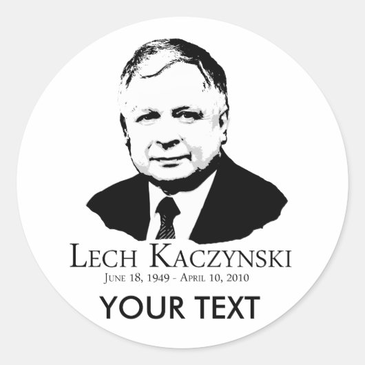 Lech Kaczynski 1949-2010年 ラウンドシール (正面)