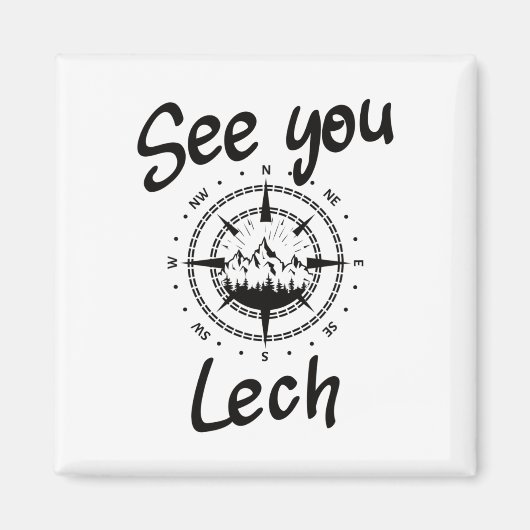 Lech Vorarlberg Comp Ski Vacationでお会いしよう マグネット (正面)