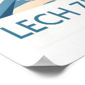 Lech Zürs am Arlberg Ski Wall Art Ski Poster 1 ポスター (角)