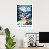Lech Zürs am Arlberg Ski Wall Art Ski Poster 1 ポスター (ホームオフィス)