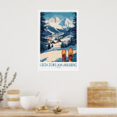 Lech Zürs am Arlberg Ski Wall Art Ski Poster 1 ポスター (キッチン)