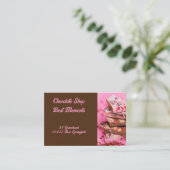 Leckerer Turm aus Erdbeer und Vollmilchschokolade 名刺 (スタンド正面)