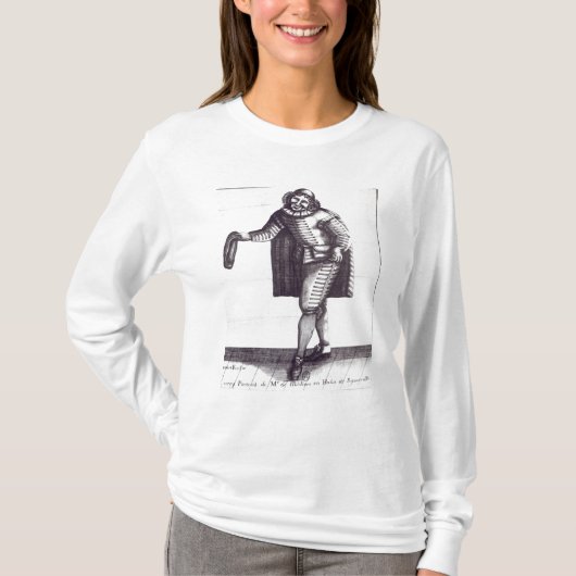 「L'Ecole des MarisのSganarelleとしてMoliere Tシャツ (正面)