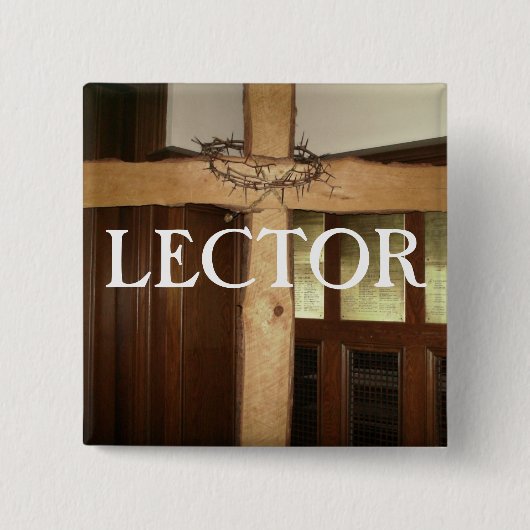 LECTOR 缶バッジ (正面)