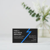 lectrician Business Card Template | Electrical Ser 名刺 (スタンド正面)