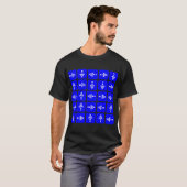 LEDのスタイルの矢-青 Tシャツ (正面フル)