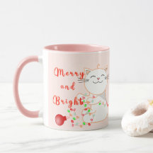 LEDライトで遊ぶハッピー猫 | かわいいクリスマス