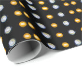 LEDライトのクローズアップ抽象的背景 ラッピングペーパー (ロールコーナー)