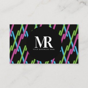 Ledライトストリップネオン照明ビジネスブランディング 名刺