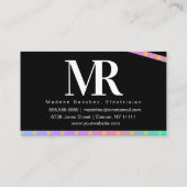 Ledライトストリップ照明ブランディング 名刺 (裏面)