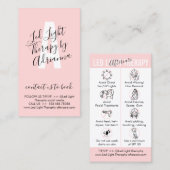 Ledライトセラピーアフターケアガイド 名刺 (正面/裏面)