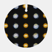 LEDライト、クローズアップ抽象芸術背景。 ガラスオーナメント (裏面)