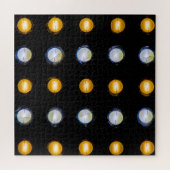 LEDライト、クローズアップ抽象芸術背景。 ジグソーパズル (横)