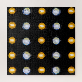 LEDライト、クローズアップ抽象芸術背景。 ジグソーパズル