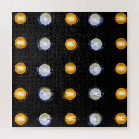 LEDライト、クローズアップ抽象芸術背景。 ジグソーパズル (縦)