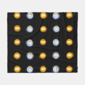 LEDライト、クローズアップ抽象芸術背景。 フリースブランケット (正面(横))