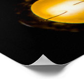 LEDライト、クローズアップ抽象芸術背景。 ポスター (角)